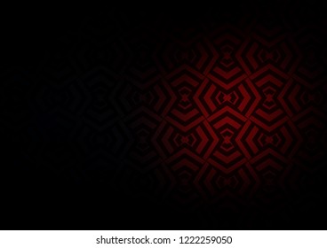 Dark Red vector pattern with narrow lines. Lines on blurred abstract background with gradient. Best design for your ad, poster, banner.