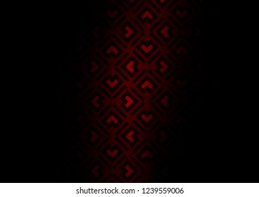 Dark Red vector pattern with narrow lines. Shining colored illustration with narrow lines. Pattern for business booklets, leaflets.