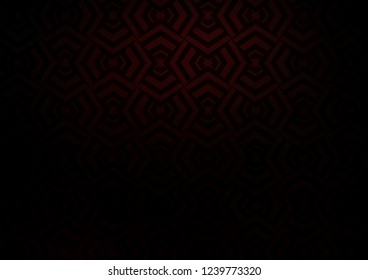 Dark Red vector pattern with narrow lines. Lines on blurred abstract background with gradient. Smart design for your business advert.