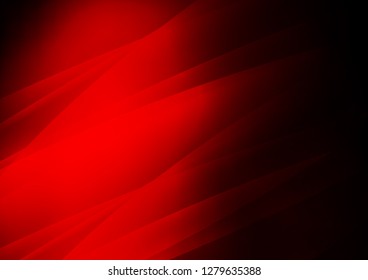 Dark Red vector pattern with narrow lines. Lines on blurred abstract background with gradient. The pattern can be used as ads, poster, banner for commercial.