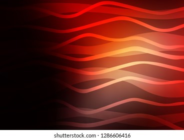 Dark Red vector pattern with narrow lines. Modern geometrical abstract illustration with staves. The template can be used as a background.