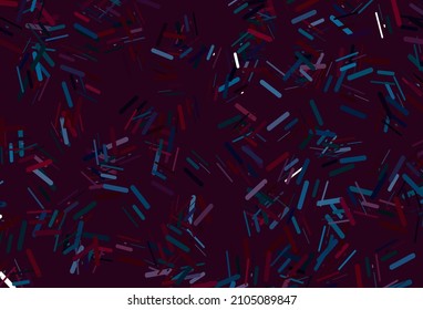 Dark red vector pattern with narrow lines. Decorative shining illustration with lines on abstract template. Smart design for your business advert.