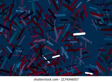 Dark red vector pattern with narrow lines. Shining colored illustration with narrow lines. Pattern for ads, posters, banners.