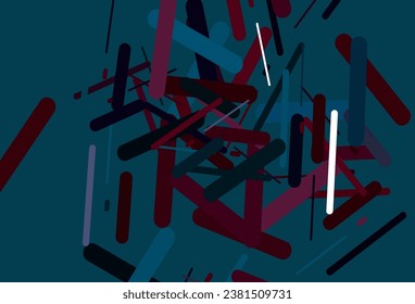 Dark red vector pattern with narrow lines. Modern geometrical abstract illustration with staves. Backdrop for TV commercials.