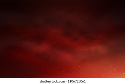 Dark Red vector pattern with night sky stars. Shining illustration with sky stars on abstract template. Pattern for astrology websites.