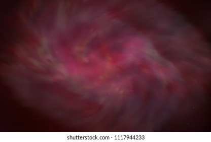 Dark Red vector pattern with night sky stars. Shining colored illustration with bright astronomical stars. Pattern for futuristic ad, booklets.