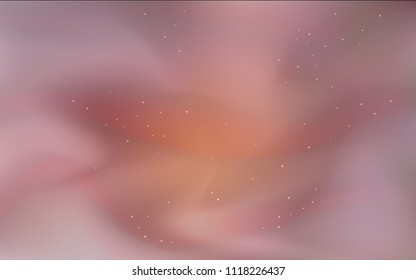 Dark Red vector pattern with night sky stars. Shining illustration with sky stars on abstract template. Pattern for astronomy websites.