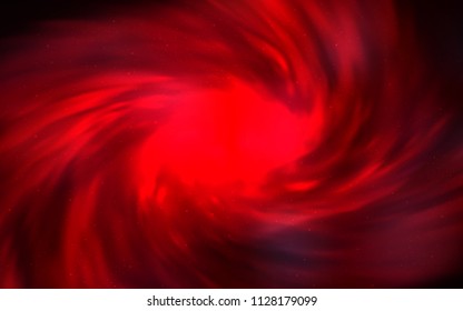 Dark Red vector pattern with night sky stars. Shining illustration with sky stars on abstract template. Pattern for astrology websites.