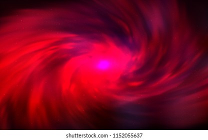 Dark Red vector pattern with night sky stars. Modern abstract illustration with Big Dipper stars. Pattern for astronomy websites.