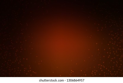 Dark Red vector pattern with night sky stars. Shining colored illustration with bright astronomical stars. Template for cosmic backgrounds.