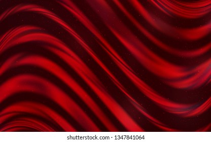 Dark Red vector pattern with night sky stars. Space stars on blurred abstract background with gradient. Pattern for futuristic ad, booklets.