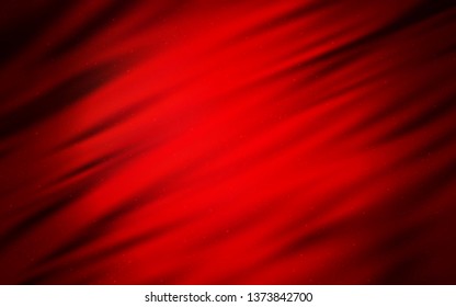 Dark Red vector pattern with night sky stars. Space stars on blurred abstract background with gradient. Pattern for astrology websites.
