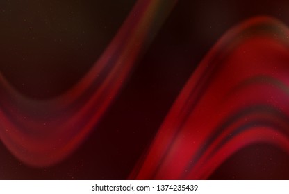 Dark Red vector pattern with night sky stars. Shining colored illustration with bright astronomical stars. Best design for your ad, poster, banner.