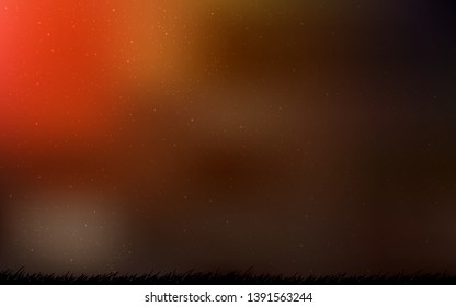 Dark Red vector pattern with night sky stars. Glitter abstract illustration with colorful cosmic stars. Pattern for astrology websites.