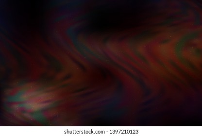 Dark Red vector pattern with night sky stars. Shining illustration with sky stars on abstract template. Template for cosmic backgrounds.