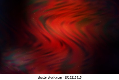 Dark Red vector pattern with night sky stars. Glitter abstract illustration with colorful cosmic stars. Pattern for astrology websites.