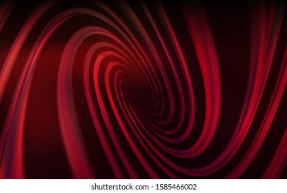 Dark Red vector pattern with night sky stars. Glitter abstract illustration with colorful cosmic stars. Pattern for astrology websites.