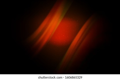 Dark Red vector pattern with night sky stars. Blurred decorative design in simple style with galaxy stars. Pattern for futuristic ad, booklets.