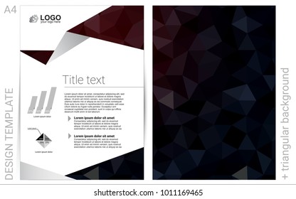 Dark Red vector  pattern for posters. Web interface on abstract background with colorful gradient. Pattern for beautiful business cards, folders.