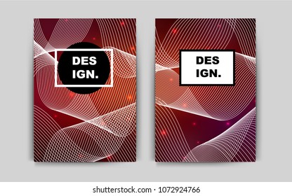 Dark Red vector pattern for posters. Glitter abstract design concept with text box. Pattern for beautiful business cards, folders.