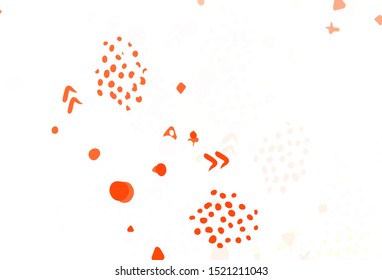 Dark Red vector pattern with random forms. Simple colorful illustration with abstract gradient shapes. Modern design for your business card.