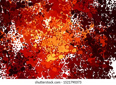 Dark Red vector pattern with random forms. Simple colorful illustration with abstract gradient shapes. Best smart design for your business.