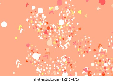 Dark Red vector pattern with random forms. Simple colorful illustration with abstract gradient shapes. Modern design for your business card.