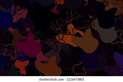 Dark Red vector pattern with random forms. Simple colorful illustration with abstract gradient shapes. Simple design for your web site.