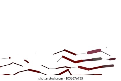 Dark Red vector pattern with rounded lines. Blurred decorative design in simple style with lines. The pattern can be used for medical ad, booklets, leaflets