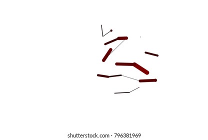 Dark Red vector pattern with rounded lines. Capsules on blurred abstract background with gradient. The pattern can be used as ads, poster, banner for medicine.