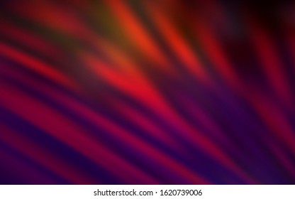 Dark Red vector pattern with sharp lines. Lines on blurred abstract background with gradient. Template for your beautiful backgrounds.