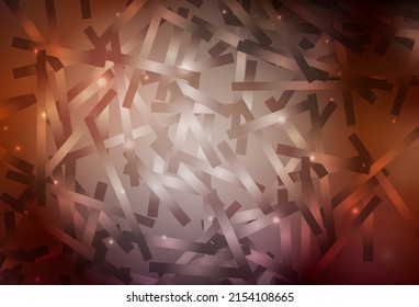 Dark Red vector pattern with sharp lines. Colorful shining illustration with lines on abstract template. Pattern for your busines websites.