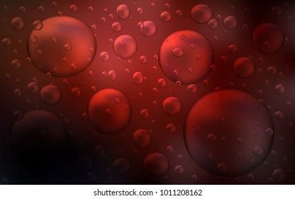 Dark Red vector pattern with spheres.