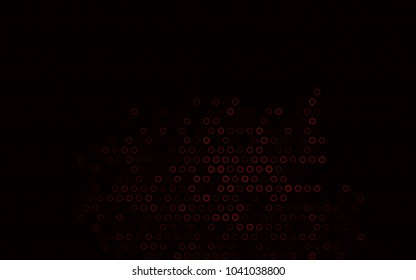 Dark Red vector  pattern with spheres. Modern abstract illustration with colorful water drops. The pattern can be used for beautiful websites.
