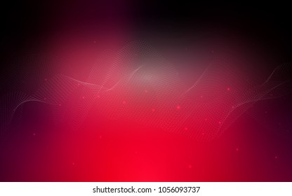 Dark Red vector pattern with spheres. Abstract illustration with colored bubbles in nature style. Pattern can be used as texture of water, rain drops.