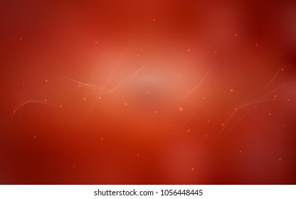 Dark Red vector pattern with spheres. Illustration with set of shining colorful abstract circles. The pattern can be used for beautiful websites.