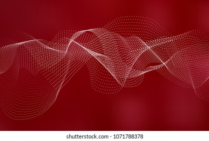 Dark Red vector pattern with spheres. Glitter abstract illustration with blurred drops of rain. Beautiful design for your business natural advert.