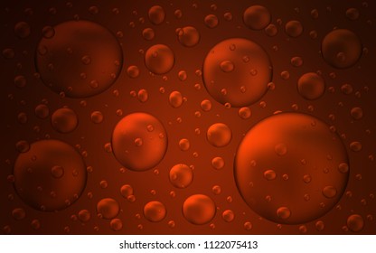 Dark Red vector pattern with spheres. Illustration with set of shining colorful abstract circles. Beautiful design for your business natural advert.