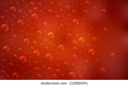 Dark Red vector pattern with spheres. Illustration with set of shining colorful abstract circles. The pattern can be used for beautiful websites.