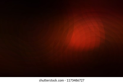 Dark Red vector pattern with spheres. Illustration with set of shining colorful abstract circles. Beautiful design for your business advert.