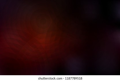 Dark Red vector pattern with spheres. Illustration with set of shining colorful abstract circles. Completely new template for your brand book.