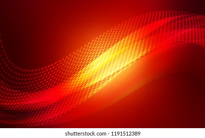 Dark Red vector pattern with spheres, triangles. Colorful illustration with circles and lines in futuristic style. Pattern for textures of wallpapers.