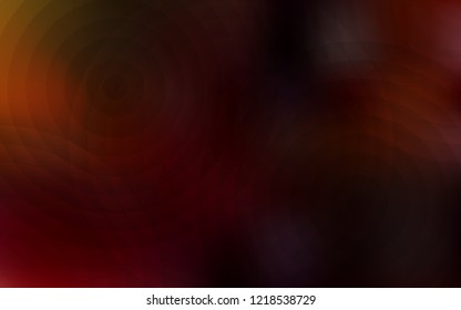 Dark Red vector pattern with spheres. Beautiful colored illustration with blurred circles in nature style. Pattern can be used for futuristic ad, booklets.