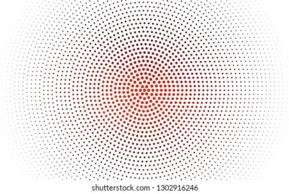 Dark Red vector  pattern with spheres. Blurred bubbles on abstract background with colorful gradient. Design for poster, banner of websites.