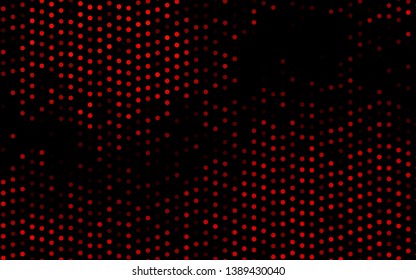 Dark Red vector pattern with spheres. Beautiful colored illustration with blurred circles in nature style. Pattern of water, rain drops.