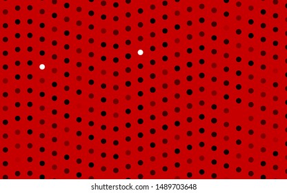 Dark Red vector pattern with spheres. Blurred decorative design in abstract style with bubbles. Design for posters, banners.