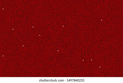 Dark Red vector pattern with spheres. Illustration with set of shining colorful abstract circles. Pattern of water, rain drops.