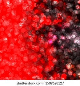 Dark Red vector pattern with spheres. Abstract illustration with colorful spots in nature style. Design for your commercials.