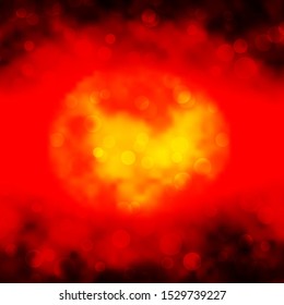 Dark Red vector pattern with spheres. Colorful illustration with gradient dots in nature style. New template for a brand book.
