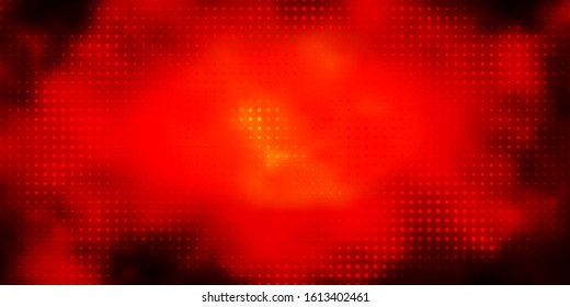 Dark Red vector pattern with spheres. Abstract illustration with colorful spots in nature style. Pattern for wallpapers, curtains.